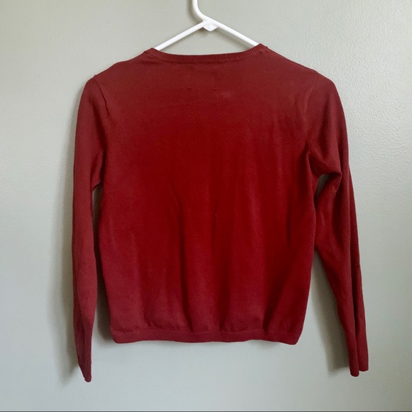 Zara Girls Maroon Cadigan - Picture 3 of 4